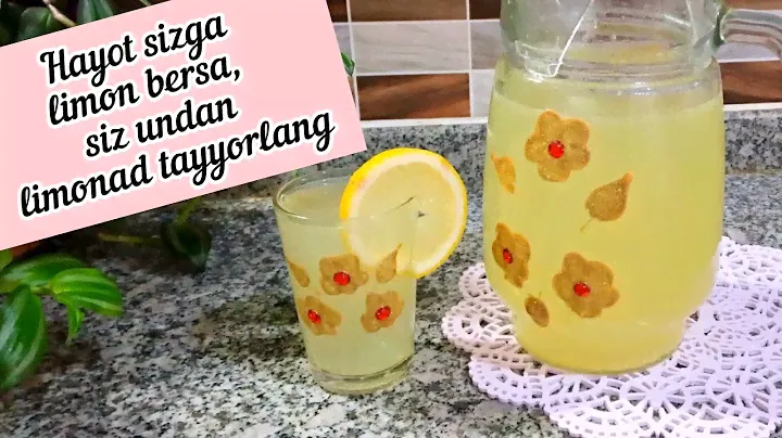 UYDA LIMONAD TAYYORLASH| HAYOT SIZGA LIMON BERSA, LIMONAD TAYYORLANG😉| ЛИМОНАД В ДОМАШНИХ УСЛОВИЯХ