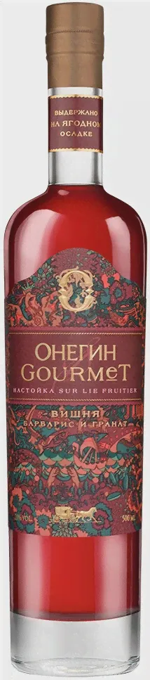 Ликер Онегин, "Гурмэ" Вишня, Барбарис и Гранат, настойка сладкая, 0.5 л