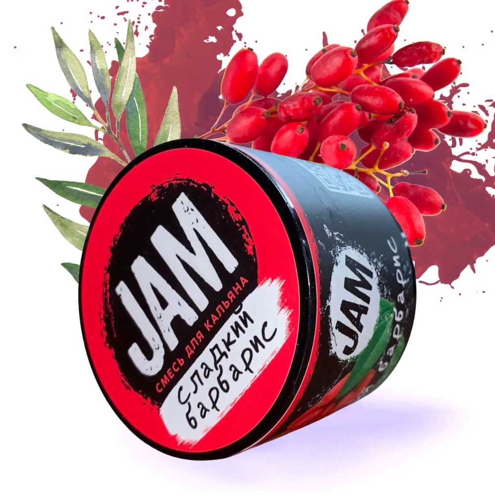 Бестабачная смесь для кальяна JAM Сладкий барбарис, 50 гр. (заменяет табак для кальяна)-0