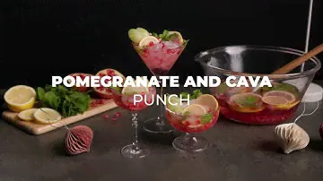 Cava and pomegranate punch to toast on New Year's Eve